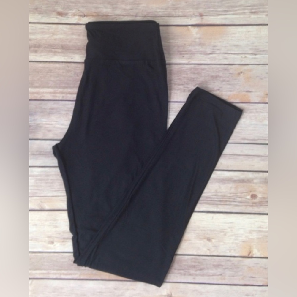 Solid Black LuLaRoe OS One size Leggings